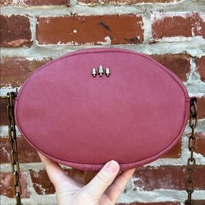 Portland Leather Goods Roswell Crossbody Bag in Foxglove